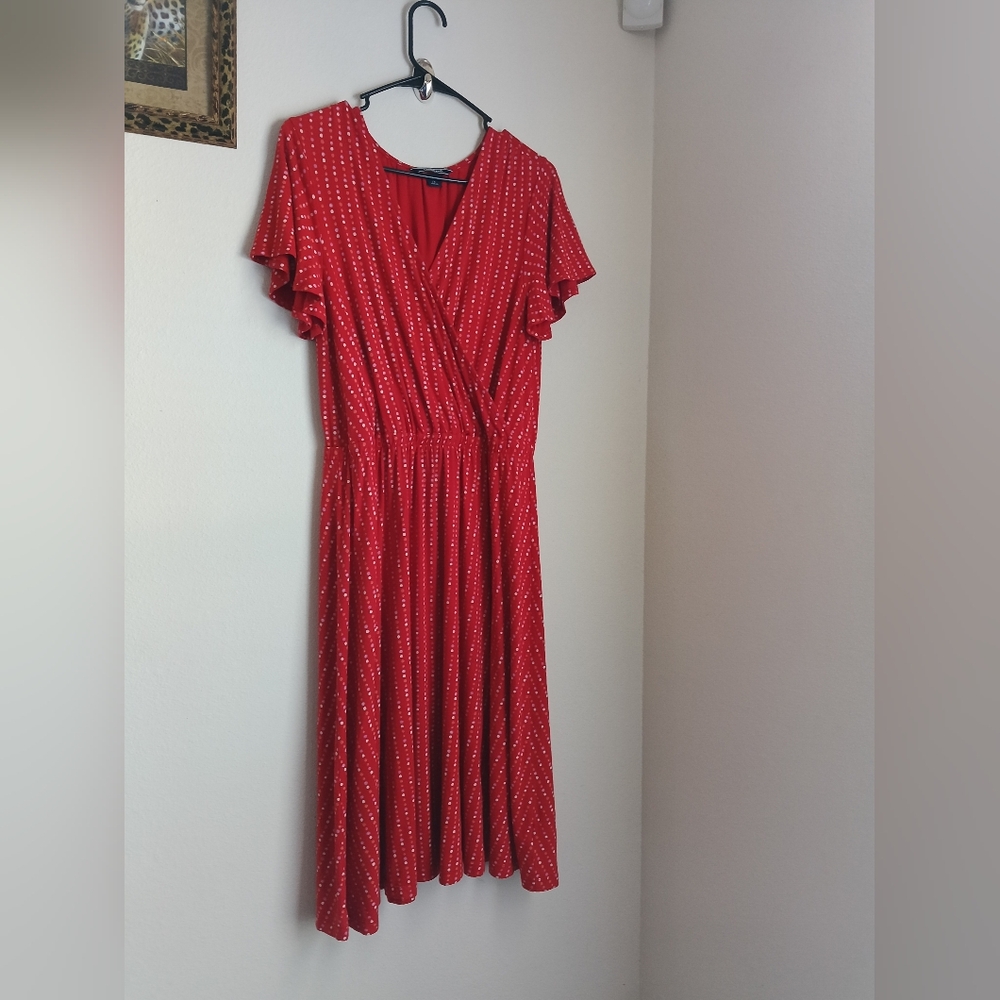 Lands' End Dress Women S (6-8) Multicolor Midi Versatile Cottagecore Office Dinn